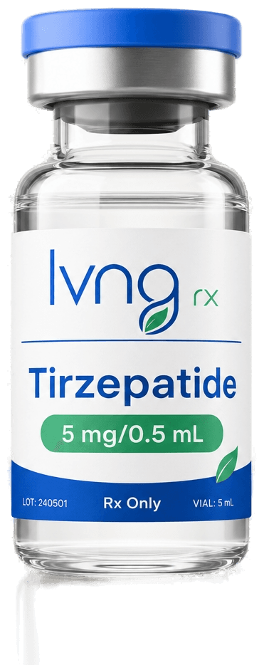 LVNG RX Tirzepatide program — clinical still life